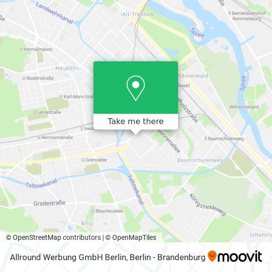 Allround Werbung GmbH Berlin map