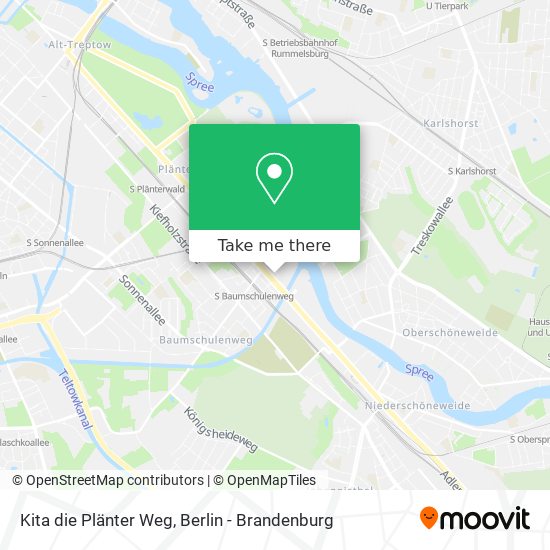 Kita die Plänter Weg map