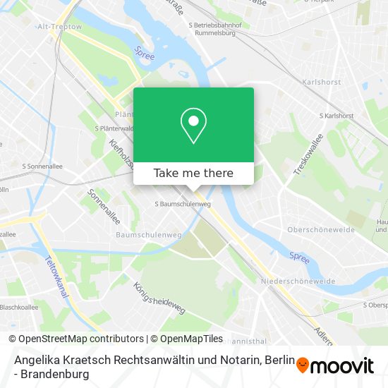 Angelika Kraetsch Rechtsanwältin und Notarin map