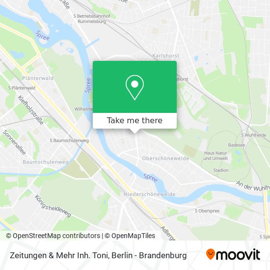 Карта Zeitungen & Mehr Inh. Toni