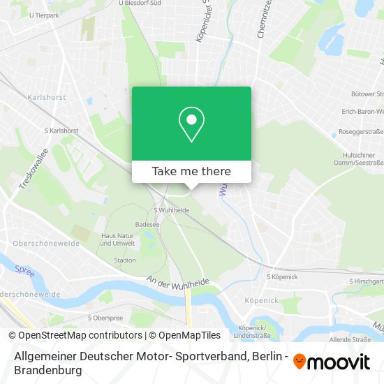 Карта Allgemeiner Deutscher Motor- Sportverband