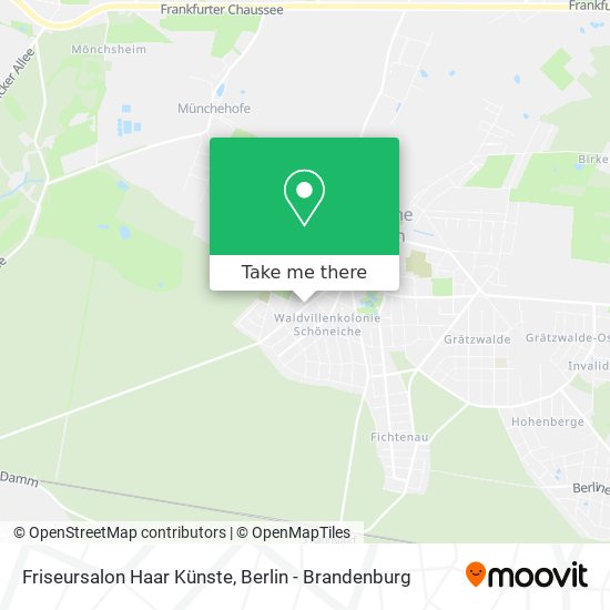 Friseursalon Haar Künste map