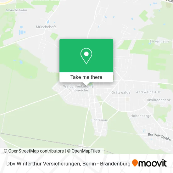 Dbv Winterthur Versicherungen map