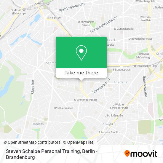 Steven Schalbe Personal Training map