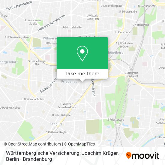Württembergische Versicherung: Joachim Krüger map