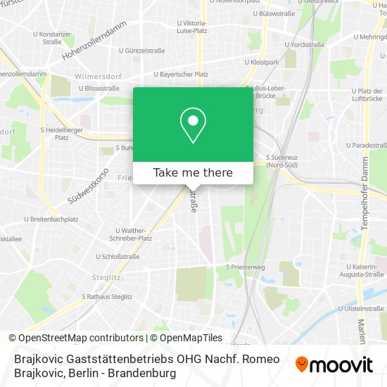 Brajkovic Gaststättenbetriebs OHG Nachf. Romeo Brajkovic map