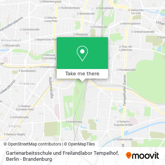 Gartenarbeitsschule und Freilandlabor Tempelhof map