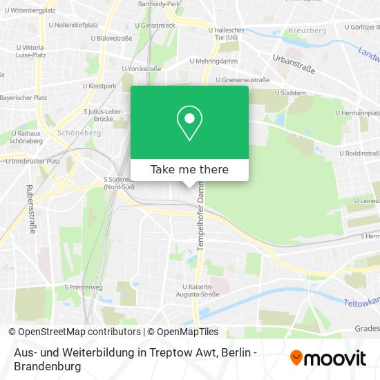 Aus- und Weiterbildung in Treptow Awt map