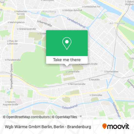 Wgb Wärme GmbH Berlin map