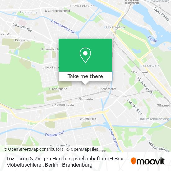 Tuz Türen & Zargen Handelsgesellschaft mbH Bau Möbeltischlerei map