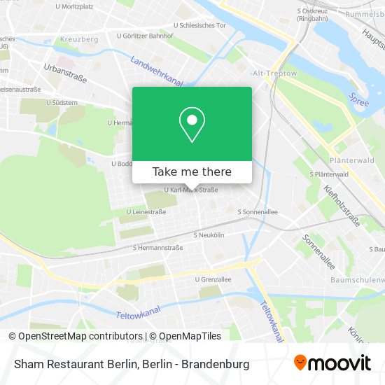 Карта Sham Restaurant Berlin