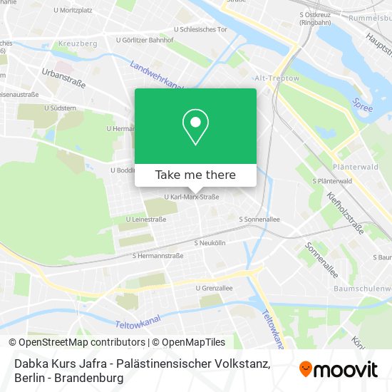 Карта Dabka Kurs Jafra - Palästinensischer Volkstanz