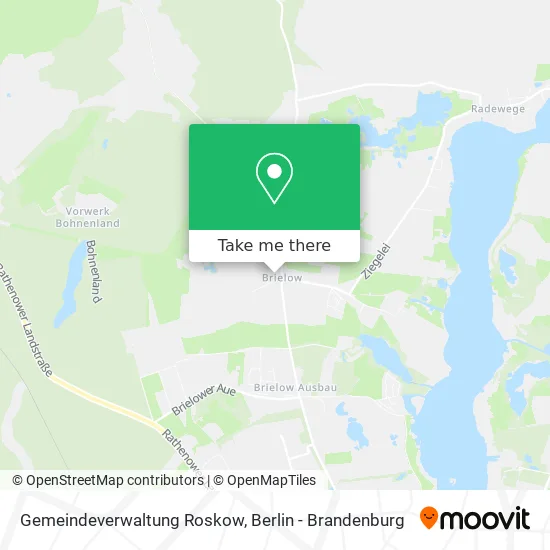 Карта Gemeindeverwaltung Roskow