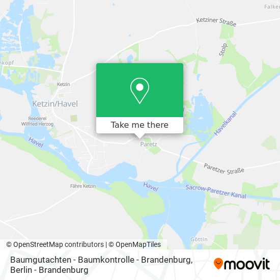 Baumgutachten - Baumkontrolle - Brandenburg map
