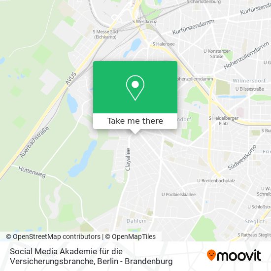 Social Media Akademie für die Versicherungsbranche map