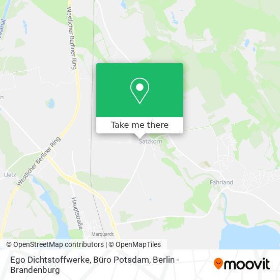 Карта Ego Dichtstoffwerke, Büro Potsdam