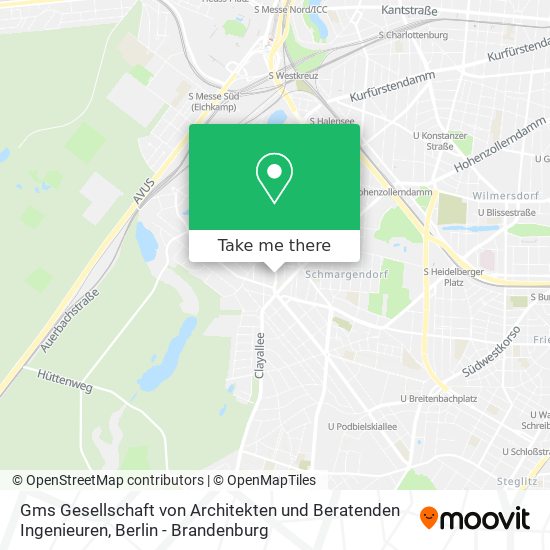 Gms Gesellschaft von Architekten und Beratenden Ingenieuren map