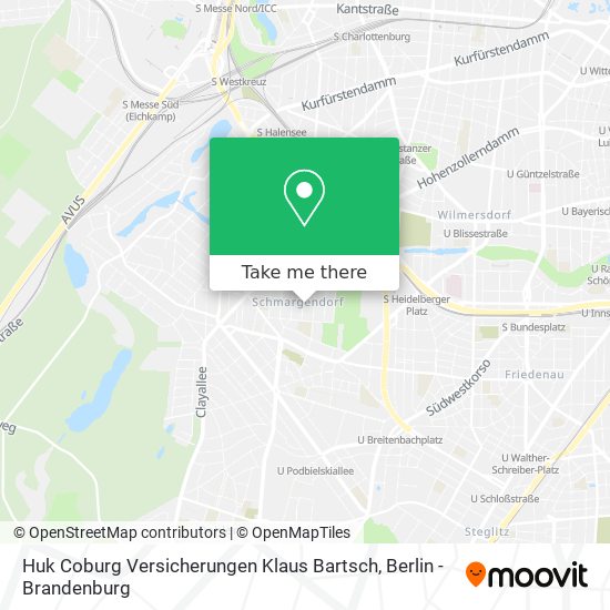 Huk Coburg Versicherungen Klaus Bartsch map