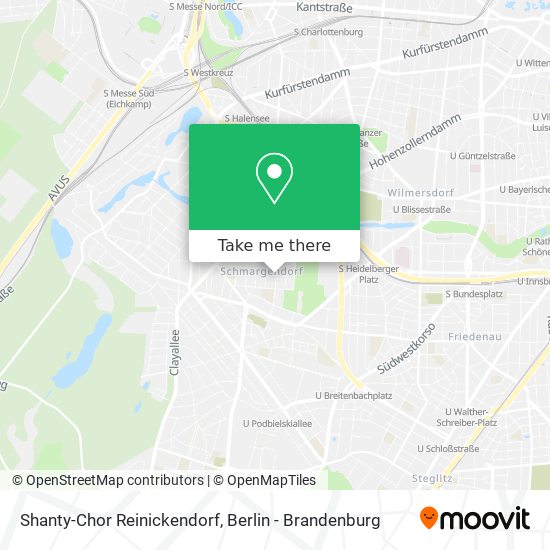 Shanty-Chor Reinickendorf map