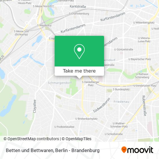 Betten und Bettwaren map