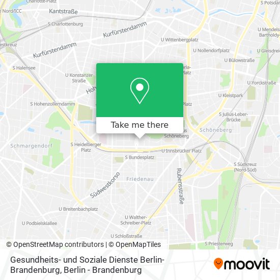 Gesundheits- und Soziale Dienste Berlin-Brandenburg map