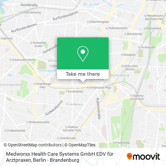 Карта Medworxs Health Care Systems GmbH EDV für Arztpraxen