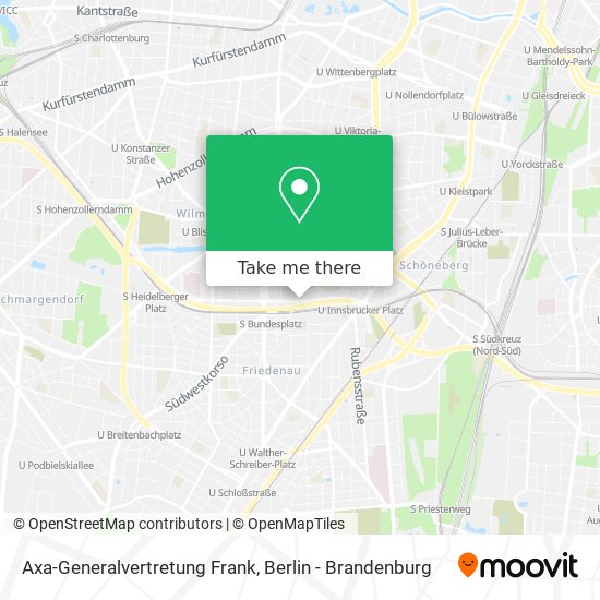 Axa-Generalvertretung Frank map