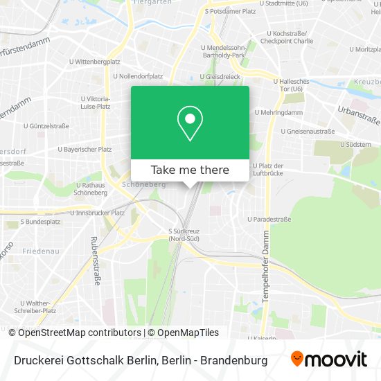 Карта Druckerei Gottschalk Berlin