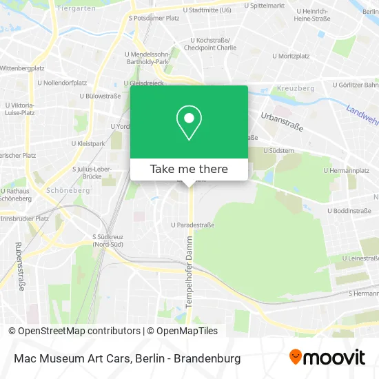 Mac Museum Art Cars map