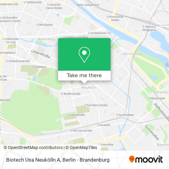 Biotech Usa Neukölln A map