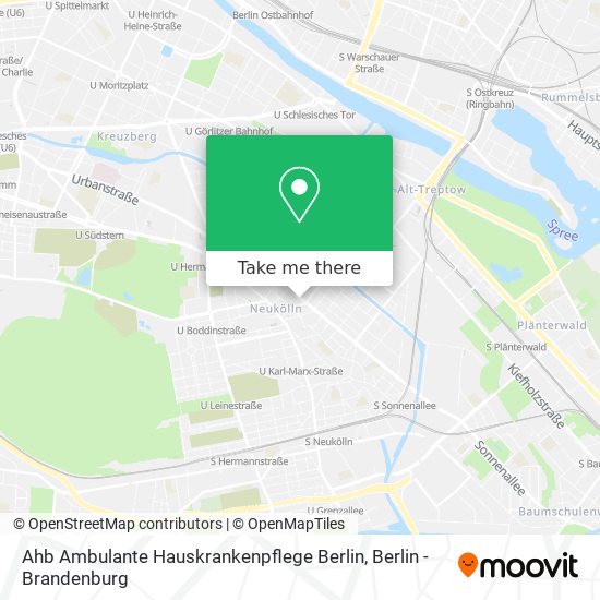 Ahb Ambulante Hauskrankenpflege Berlin map