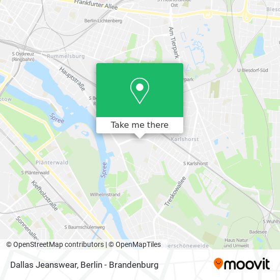 Dallas Jeanswear map