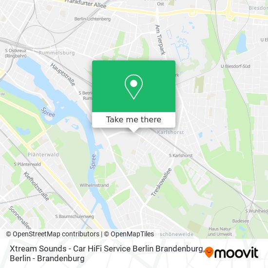 Карта Xtream Sounds - Car HiFi Service Berlin Brandenburg