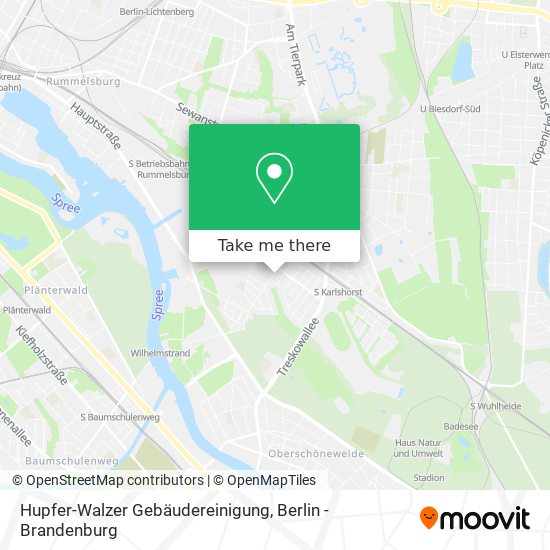 Карта Hupfer-Walzer Gebäudereinigung