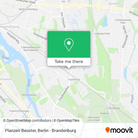 Planzeit-Beuster map