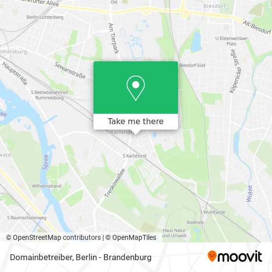 Domainbetreiber map