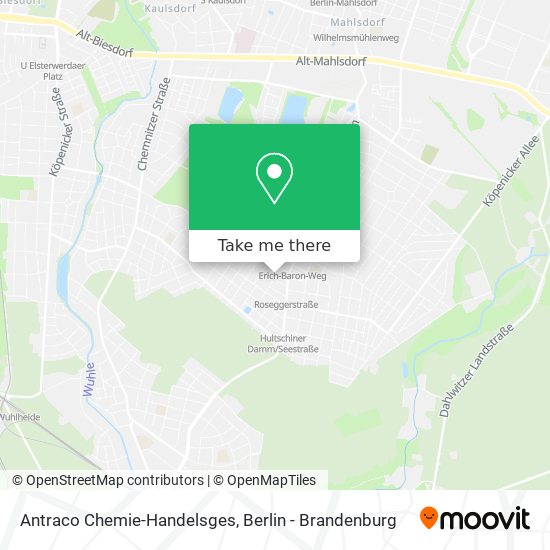 Antraco Chemie-Handelsges map