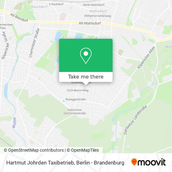 Карта Hartmut Johrden Taxibetrieb