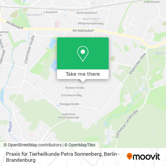 Praxis für Tierheilkunde Petra Sonnenberg map