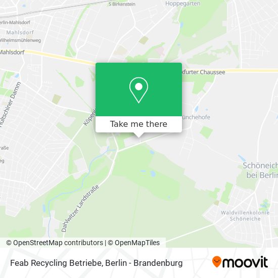 Feab Recycling Betriebe map