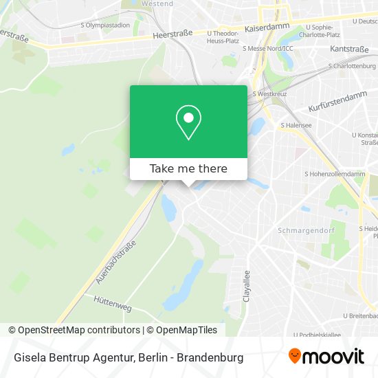 Gisela Bentrup Agentur map