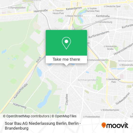 Soar Bau AG Niederlassung Berlin map