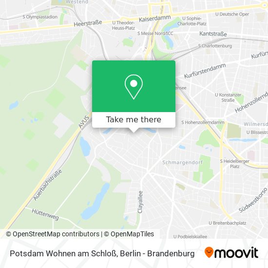 Potsdam Wohnen am Schloß map