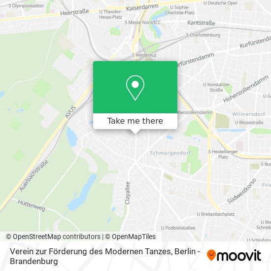 Verein zur Förderung des Modernen Tanzes map