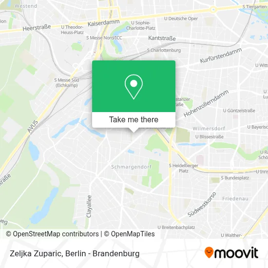Zeljka Zuparic map