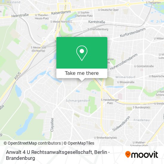 Anwalt 4 U Rechtsanwaltsgesellschaft map