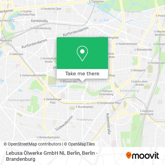 Lebusa Ölwerke GmbH NL Berlin map