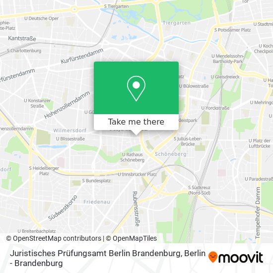 Карта Juristisches Prüfungsamt Berlin Brandenburg