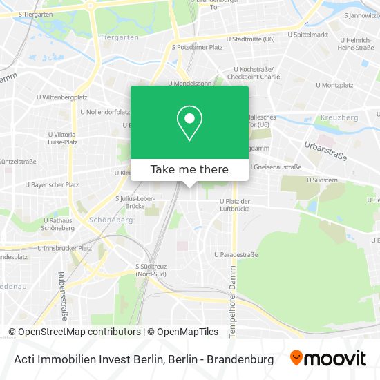 Карта Acti Immobilien Invest Berlin