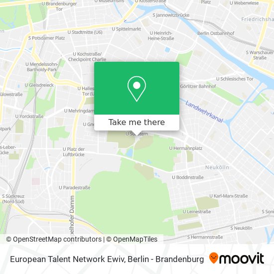 Карта European Talent Network Ewiv
